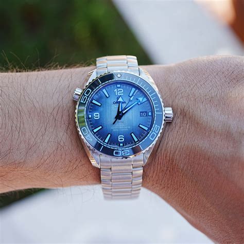 omega seamaster planet ocean summer blue